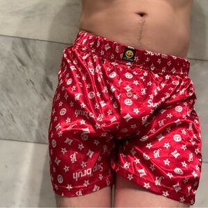 Joe Boxers Satin Boxers Red